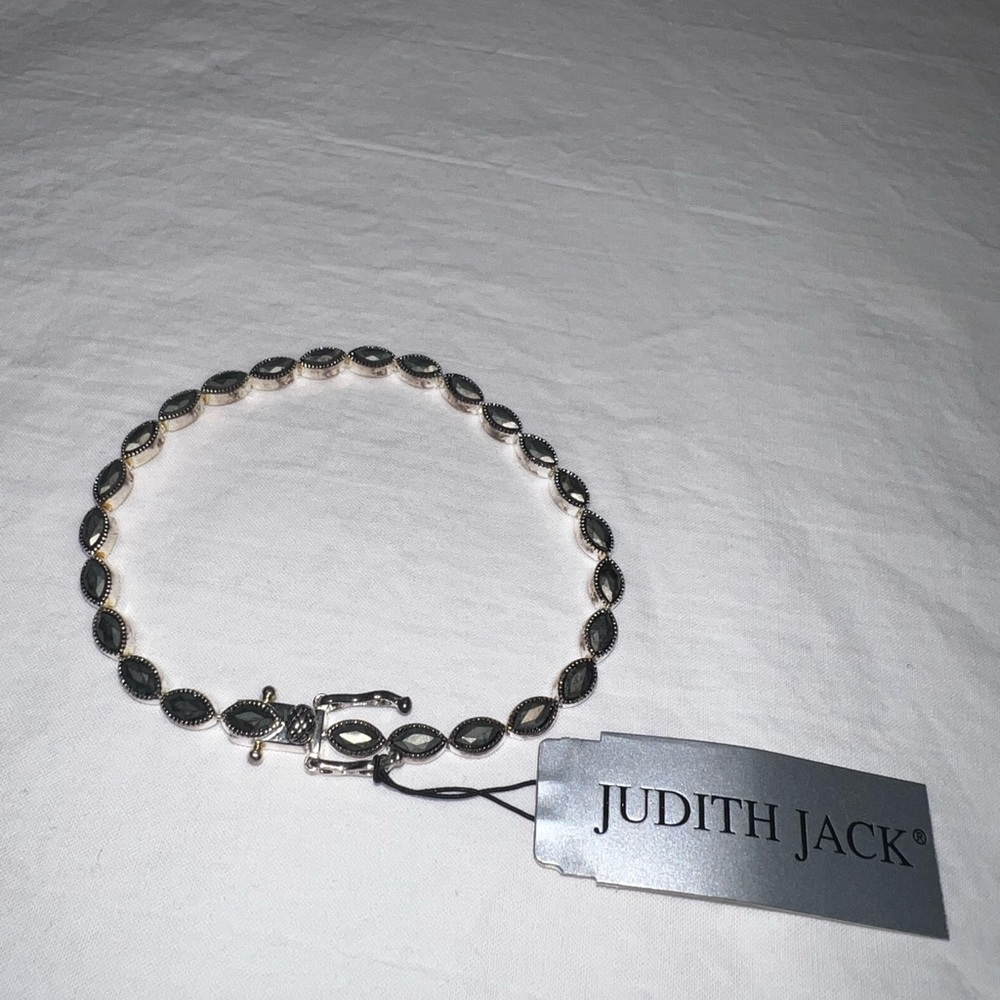 Judith Jack Silver Bracelet with Dark Accents